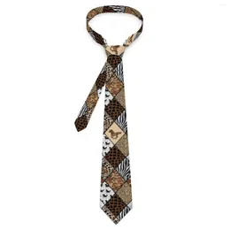Bow Ties Men's Tie Horse Caro Zebra Neck Leopard Print Classic Elegant Collar Design Leisure Quality Necktie Accessories