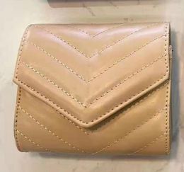 Luxury Designer Card Holder Wallet Short Bag Wallet Premium Pouch Quilted Leather Y Ladies Men039s Wallet Men039s Key Ring C2715709