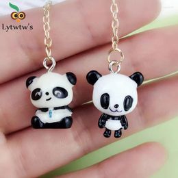 1Pcs Lytwtw's Cute Kawaii Panda Pendant Gel Pen Stationery School Office Supply Creative Gift Korea Sweet Pretty Lovely Cartoon