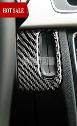 Carbon Fiber Center Console Key Hole Frame Trim Cover For Audi A4 S4 200820157494020