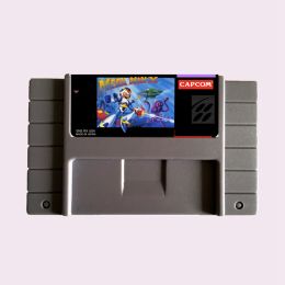 Cards High Quality 16 Bit MEGA MAN X NTSC Big Gray Game Card For USA Version Game Player