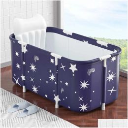 Seats Bathing Tubs Seats Thicken Bathtub Adt Children Large Bath Tub Barrel Sweat Steaming Portable Home Sauna Insation Folding Bucket D