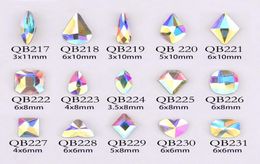 20pcs Crystals Nail Diamond Stone Strass AB Glass Rhinestones For 3D Nails Art Decorations Supplies Jewellery QB217246A4230941