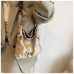 Shoulder Bags YOUDEYISI Moss Green Chinese Underarm For Women Handbag Literary And Artistic Style Commuter Tote Bucket Bag