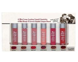 Makeup Matte Lip Gloss Hughes 6 Mini Liquid Lipstick Set Long Lasting lip Cream with the Brand Cosmetics7071908