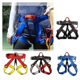 Carabiners Carabiners Half Body Safety Rock Climbing harness belt Tree Climbing Rappelling Equip Tree Harness Climbing Kit Men Fall Protectio