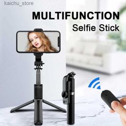 Selfie Monopods Roreta 2022 NEW Bluetooth Selfie Stick Mini Tripod Extendable Monopod With Remote Shutter Selfie Stick For IOS Android Y240418