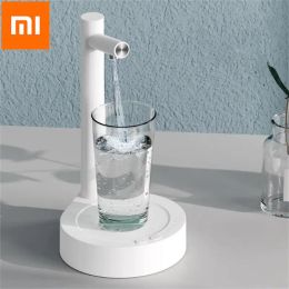 Products Xiaomi Mijia 6 Gear Electric Table Water Dispenser Smart Water Bottle Pump with Base Automatic Switch Usb Rechargeable Outdoor