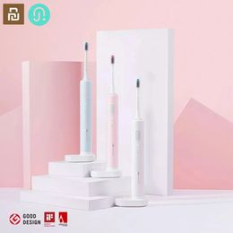 Dr.BEI Sonic Electric Toothbrush C1 IPX7 Level Waterproof Wireless Induction Charging 20 Days Standby with 2pcs Toothbrush Head 240403