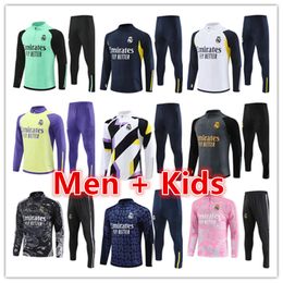 2023 2024 2025 Real Madrids soccer tracksuit training suit VINI JR BELLINGHAM kits 23/24/25 real Madrides men kids football sportswear chandal futbol survetement