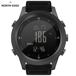 NORTH EDGE APACHE-46 Men's Sports Smart Watch Digital Altimeter Barometer Camera Enabled with Metal Case for iOS with Compass