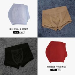 Cotton Underpants Crotch Men Padded Buenhancer Boyshort Shapewear Summer Breathable Mesh Underwear Boxer Tuck in and Hip Lifting Shorts Liftg