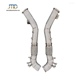 Performance System Stainless Steel Exhaust Catless Downpipes For MC20 Test Pipe With Heat Shield