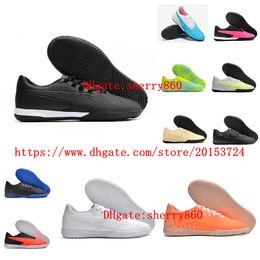 Phantomes GXes Academyes IC soccer shoes mens Cleats Indoor Trainers Spikes Leather Football boots