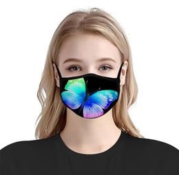 Party Anime Cute Butterfly Mask Adult Fun Fancy Dress Lower Half Face Mouth Muffle Mask Reusable Dust Warm Windproof Cotton Mask9700405