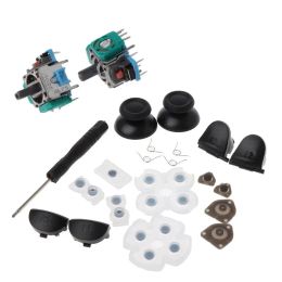 Speakers L1 R1 L2 R2 Trigger Buttons 3D Analogue Joysticks Thumb Sticks Conductive Rubber For PS4 Controller Repair Set