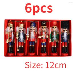 Decorative Figurines 10/12/13/14cm Nutcracker Miniatures Pink Series Puppet Ornaments Desktop Decoration Cartoons Walnuts Soldiers Band Do