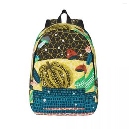 Backpack 3D Printing Abstract Art Yayoi Kusama Canvas For Boys Girls Pumpkin College School Travel Bags Men Women Bookbag