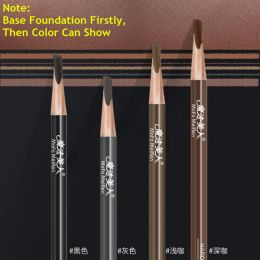 Enhancers Hard Formula Eyebrow Pencil Square Core Matte Waterproof Eyebrow Pencil Tattoo Pencil Black Grey Natural Henna Eyebrow