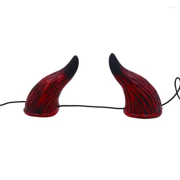 Party Supplies Long Ox Horn Headband For Halloween Costume Hairhoop Props Headpiece Stage Headdress Anime Dress Up Accessories