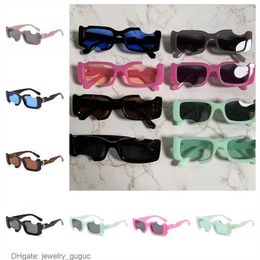 Fashion Offs 2120 White Frames Sunglasses Brand Men Women Sunglass Arrow X Frame Eyewear Trend Hip Hop Square Sunglasse Sports Travel Sun Glasses KQ43