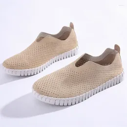 Casual Shoes Big Size 36-42 Summer Flat Ladies Sneakers Hand Sewn Leather Girls Running Hiking Women Tennis