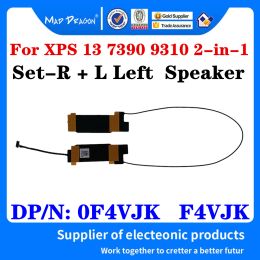 Cards New Original 0F4VJK F4VJK For Dell XPS 13 7390 9310 2in1 Laptop Speaker SetR + L Left Right Trumpet horn