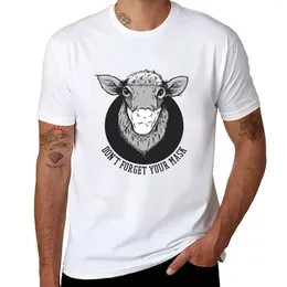 Men's Polos Masked Sheep T-Shirt Customs Design Your Own Aesthetic Clothes Anime Mens T Shirts Pack