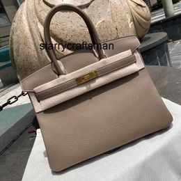 Women Luxury Handbag L 2023 New 35 genuine leather lychee patterned womens bag for travel with large capacity bag portable second-generation