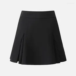 Gym Clothing Golf Women's Tennis Jersey Sports Versatile High Waisted Pleated Slim Fit Short Skirt Pants