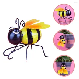 Garden Decorations Decorative Bee Sculpture Metal Yard Art Outdoor Fence Lawn Ornament Hanging Decoration For Home