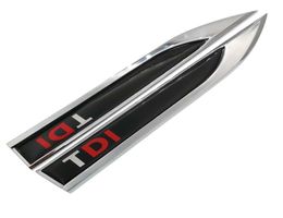 1 pair 3D Metal Epoxy TDI Logo Badge Car Sticker Auto Accessories Fender Emblem Decal For Polo Golf 6 Passat B63691647