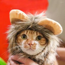 Cat Costumes Funny Lion Mane Costume For Cats Puppies Small Pet Accessories Dress Halloween Christmas Easter Festival Party