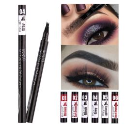 Supply Women Makeup Sketch Liquid 4Claw Eyebrow Pencil Waterproof Brown Eye Brow Tattoo Dye Tint Pen Liner Long Lasting Eyebrow