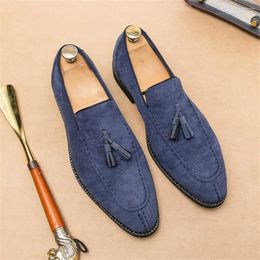 Dress Shoes Number 43 Anti-skid Elegant Man Men's Flat Toe Sneakers Sports Year's Loafersy