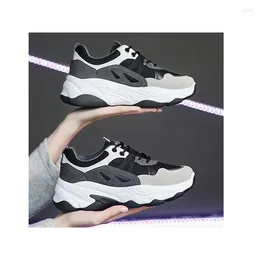 Fitness Shoes Heightening Daddy Women Thick Bottomed Black All-around Net Red Tide Comfortable Soft Casual Sports