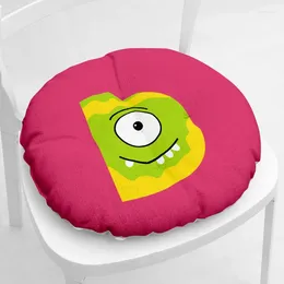 Pillow Round Fashion Cartoon Letter Thick Chair Anime Stool Office Computer Non-slip Home Products