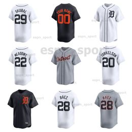 Custom 24 Miguel Cabrera Baseball Jersey Javier Baez Jonathan Schoop Detroit Robbie Grossman Niko Goodrum Eric Haase Tigers Akil Baddoo Men Women Youth