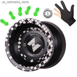 Yoyo Yoyo LIGHT R X3 Competitive YoYo Alloy for Beginners Easy to Return and Practise Tricks with Glove Strings 230616 Q240418