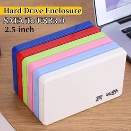 Enclosure 2.5" SATA to USB3.0 HDD Enclosure Mobile Hard Drive Case HDD Enclosure High Speed with Cable for SSD External Storage HDD Box