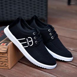 Casual Shoes Men's Brand Canvas Lightweight Sneakers Summer Men Breathable Vulcanised Shoe Lace Up Work Footwear Man Drive