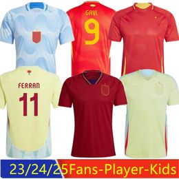 24-25 Spain PEDRI Soccer Jerseys 2024 2025 LAMINE YAMAL RODRIGO PINO MERINO SERGIO M.ASENSIO FERRAN HERMOSO REDONDO CALDENTEY Men Football Shirt 2025