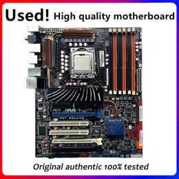 Motherboards For ASUS P6T Deluxe Used Original Motherboard Socket LGA 1366 DDR3 X58 X58M Desktop