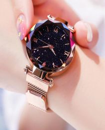 Reloj Mujer Starry Sky Women Watches Magnetic Mesh Belt Band Watch Women039s Fashion Dress Wristwatch Zegarek Damski8329611