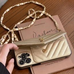 Beautiful Phone Case iPhone 15 14 13 12 11 Pro Max Designer YS Crossbody Leather Card Hi Quality Purse 18 17 16 15pro 14pro 13pro 12pro Cases with Logo Box 910