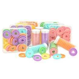 Spines 30pcs 28mm Plastic Ring Binder Discs Mushroom Hole Looseleaf Disc Heart Binding Buckle Binder Planner Ring Notebook Accessories