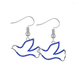 Dangle Earrings Double Nose Peace Charm Earring Crystal Animal Zeta Phi Beta Symbol Gift Jewellery For Organisation Students Souvenir