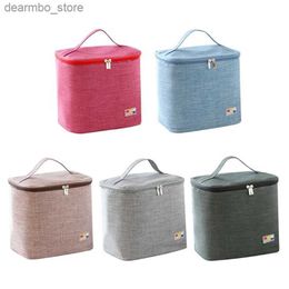 Bento Boxes Portable Lunch Bag Thermal Insulated Lunch Box Tote Cooler Handbag Bento Dinner Container School Bags Drop shipping L49