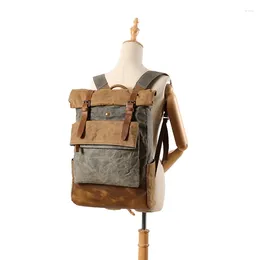 Backpack Waterproof Male Travel Bag Vintage For UK Orders