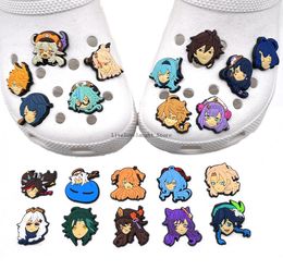 Wholesale Japanese Anime Cartoon Shoe Charms Parts Accessories Buckle Buttons Pins Wristband Bracelet Decoration Kids Teen Adulty Party Gifts3555973